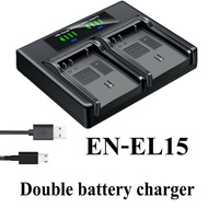 Dual Battery Charger For Nikon EN-EL15 Nikon Z6 Z7 D500 D600 D610 D750 D780 D800