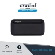 Crucial X8 Portable SSD - Black ( 1TB / 2TB/ 4TB) CTXXXXX8SSD9