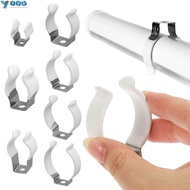YVE 5Pcs Spring Terry Clip, Base Tool Clamp Holders Lamp Tube Clip,  With Rubber Protection Fixing C