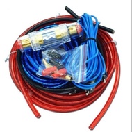8GA Car Amplifier Full Set Power Set Cable Wire Kit Woofer Speaker RCA Power Fuse Sound System Ready