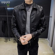 SHEKORYE/Mewah~Kualiti Mewah Ringan~Kehidupan Bergaya Jaket Kulit PU Jaket Kulit Mewah Ringan Lelaki