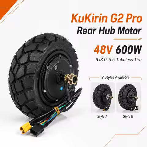 48V 600W Rear Hub Motor Wheel for KuKirin G2 Pro 2024 Electric Scooter with 9x3.0-5.5 Tubeless Tire