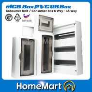 TC Surface PVC MCB DB BOX 6 Way - 45 Way Consumer Unit / Consumer Box