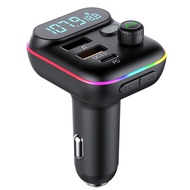 T70 Car Bluetooth MP3 Player FM Transmitter Universal Fast USB Charger Car Supplies