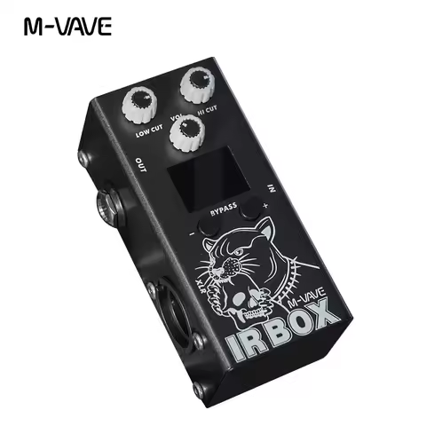 M-VAVE IR Box Electric Guitar Effects Pedal IR Cab Impulse Response Cabinets Simulator Speaker Effec