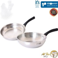 All-Clad 5-Ply 852Qqq76 Induction Ih Embossed Stainless Steel Frying Pan 2-Piece Set a (28cm Frying