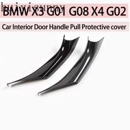HYS Bmw X3 G01 G08 X4 G02Car Interior Door Handle Pull Protective Cover (Piano Black)