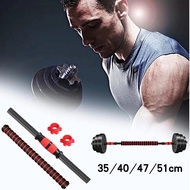 Iron Barbell Bar Dumbell 35 - 51cm Long Barbell Stick Pvc Straight Barbell Stick Dumbell Bar Barbell