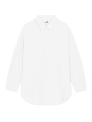 AIIZ (เอ ทู แซด) - เสื้อเชิ้ตผู้หญิงเเขนยาวทรงโอเวอร์ไซส์สีพื้น Womens Oversized Long Sleeve Shirts