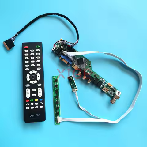 LCD Controller Driver Board Fit LTN160AT06-A01/H01/T01/U01 16" VGA+HDMI+AV+USB Laptop Screen Kit 136