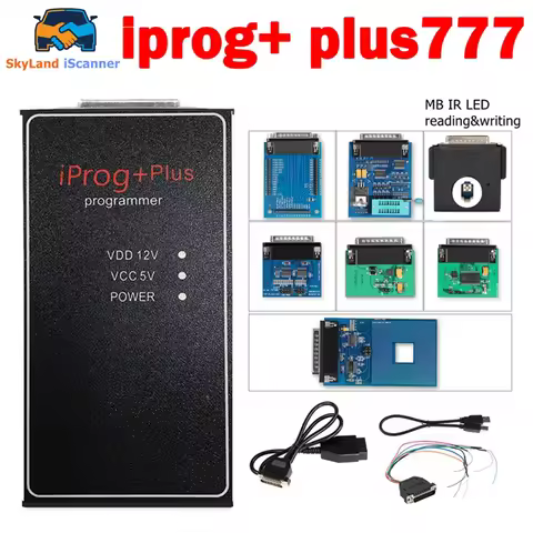 New V777 Iprog+Plus Full Adapters 777 Iprog 3in1 Support IMMO+ Correction+ Reset Replace Carprog IPR