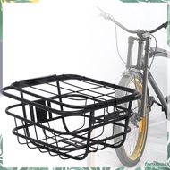 [Freneci] Front Bike Basket Sturdy Luggage Package Rack Bike Cargo Rack for Road Bikes