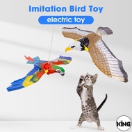 KI 360° Rotatable Simulation Bird Toys / Amused Cats Electric Toys / Funny Cats Plastic Eagle and Pa