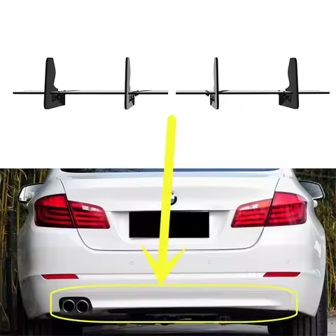 For BMW 5 Series F10 2010--2014 Year Rear Diffuser Bumper Lips Spoiler Splitter Body Kit Accessories
