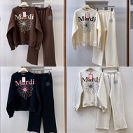 AIRPORT OUTFIT SWEATER MARDI SET ✈️ baju set seluar airport outfit women
