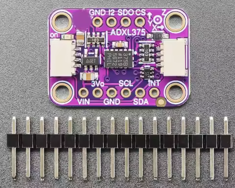 5374 ADXL375 - High G Accelerometer (+-200g) with I2C and SPI - STEMMA QT / Qwiic