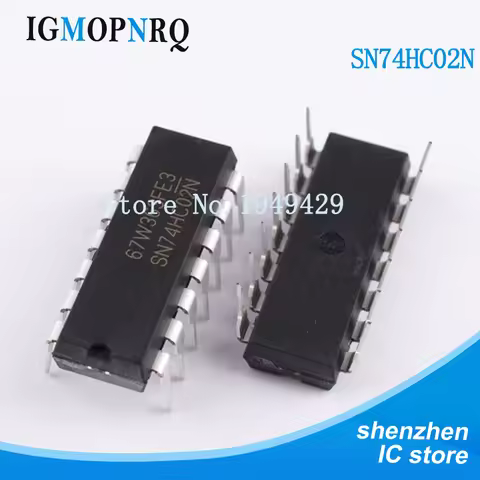 10pcs 74HC02N 74HC02 SN74HC02N SN74HC02 DIP-14 Logic Gates QUAD 2-INPUT NOR GATE new