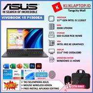 TERBARU! LAPTOP TERBARU ASUS VIVOBOOK 15 F1500EA CORE I5 1135G7 20GB