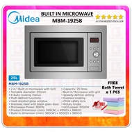 MIDEA 25L Built In Microwave Oven with Grill MBM-1925B