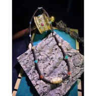 Budala Palace [Tibetan Biography] {Black Coconut Condensed Rhyme · Bone Pattern Dzi Bead String} Hig
