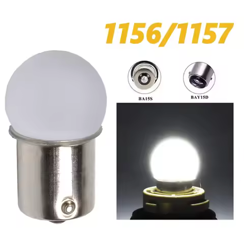 \Acrylic 1156 1157 Led Light Bulb P21w P21/5w R10W Ba15s Bay15d Motorcycle Automotive Lamp Accessory