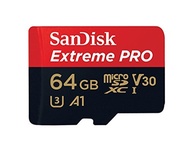 SanDisk Extreme Pro microSDXC Memory Card Plus SD Adapter up to 100 MB/s, Class 10, U3, V30, A1-6...