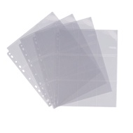 10 Lembar A4 Sleeve Kpop A4 Transparan Sleeve Binder 9p Page Ring Binder For Kpop