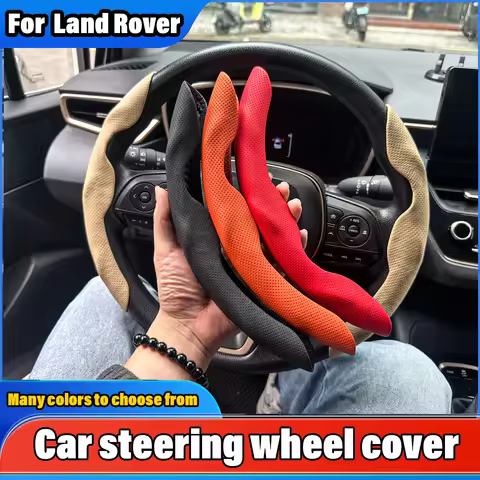 2PCS For land rover defender discovery 3 4 sport Lego freelander 2 evoque Car Steering Wheel Cover A