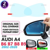 Full Cover Anti Fog Rainproof Film Rearview for Audi A4 B6 B7 B8 B9 8E 8H 8K 8W 2002~2020 Car Sticke