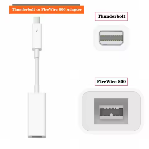 Apple Thunderbolt to FireWire 800 Adapter Thunderbolt to Fire 1394B, Suitable For Mac Computers Equi