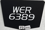 MOTOR NOMBOR PLATE BESI KETUK (TYPE #F) - [PLAT BESI | PLAT ALUMINUM | MOTOR | SUPERBIKE]