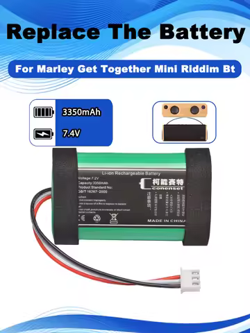 7.4V 3350mAh Replacement Battery For Marley Get Together Mini Riddim Bt Portable Bluetooth Speaker A