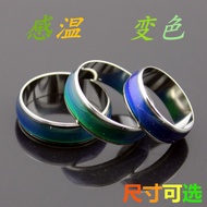 Mood Thermochromic Ring Fashion Creative Color Changing Ring Ring Alloy Color Changing Jewelry IEE5