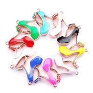 10pcs High Heel Shoe Charms for women DIY jewelry accessories S3