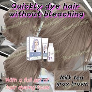 Hair dye colour cream with tools 200ML HAIR COLOUR NATURALS PERWARNA RAMBUT Long-Lasting and Easy to
