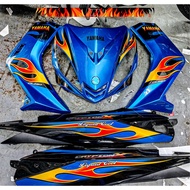 Exciter 135 red yellow fire Crypton X green car sticker HOT 2025