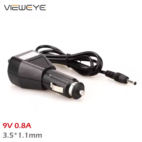 ViewEye 9V 0.8A Car Charger Cigarette Lighter Adapter DC 12-24V Input DC 9V 0.8A Output Power Supply