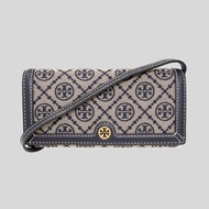 Tory Burch T Monogram Jacquard Wallet Crossbody Tory Navy 135846