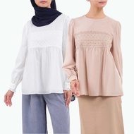 Poplook Dylyn Puff Shoulder Blouse