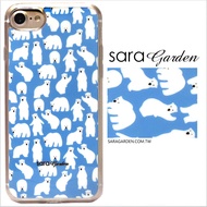 【Sara Garden】客製化 軟殼 蘋果 iphone7plus iphone8plus i7+ i8+ 手機殼 保護套 全包邊 掛繩孔 手繪可愛北極熊