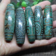 Chalcedony Pendant Green Dzi Beads Jewelry Old Agate Tibetan Necklace Dzi Beads Accessories Wholesal