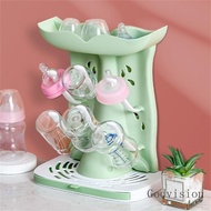 BB Space Saving Baby Bottle Rack with Tray ABS Baby Bottle Storage Rack 6 Pegs