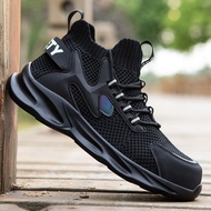 New Men's Steel toe Protection shoes Breathable Mesh Pu outsole anti puncture Kevlar midsole Safety 
