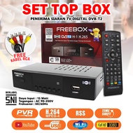 Set Top Box IOTO OMEGA & STB FREEBOX H1-SE Versi terbaru Penerima siaran Tv Digital Garansi Resmi