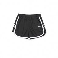 FILA KIDS 女童吸濕排汗短褲-黑色 5SHY-4314-BK