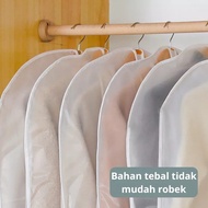 GANTUNGAN Anti-dust PEVA Zipper Clothes Cover Clothes Hanger Cover Clothes Gown Suit