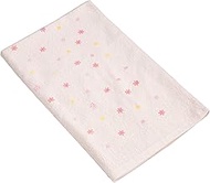 Isamu Shokai 100% Cotton, Made in Japan, Floral Fluffy Bath Towel, Pink, 34.6 x 34.6 inches (88 x 88