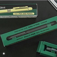 Japan Japan HIGHTIDE Penco 3in1 Multifunctional Pen 0.5mm Silver Ballpoint Pen+Mechanical Pencil