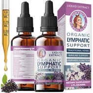 LymphaticSupportDrops-OrganicHerbalFormulawithEchinacea,Elderberry&BlueVervain-LiquidWellnessSupport