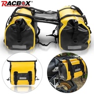 Large Capacity Motorcycle Travel Luggage Bag Motorbike Side Duffel Saddlebag 60L 30L PVC Outdoor Cam